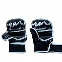 Gants de MMA en cuir de haute qualité avec logo/couleur personnalisés pour une meilleure adhérence des mains, imperméables pour l'entraînement UFC