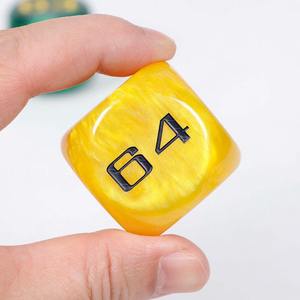 Dés en résine de plusieurs tailles, ensemble de dés en gros, dés D6 en acrylique, plastique, impression de logo personnalisé, dés de jeu classiques transparents - Product Image 6