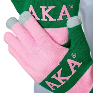 Guantes de punto AKA para escribir mensajes de texto, color rosa y verde, guantes de invierno con pantalla táctil, suaves, elásticos, cálidos, para clima frío - Product Image 6
