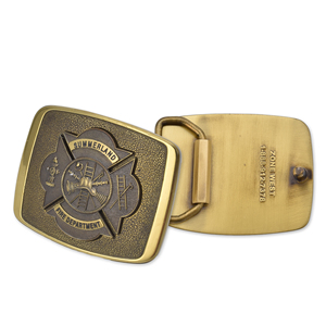 Hebillas de cinturón en relieve de oro de forma redonda 3D de fábrica de metal OEM hebilla personalizada para cinturón personalizado - Product Image 5