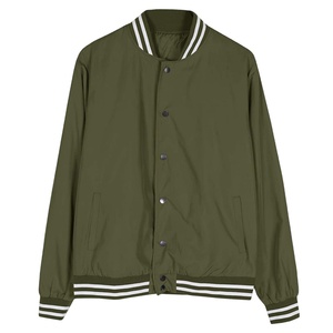 Customized Embroidered Logo Nylon <b>Jacket</b> for <b>Men</b> High Quality Woolen Plus Size Varsity <b>Jacket</b> for Winter - Product Image 1