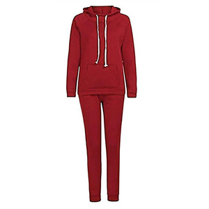 Conjunto Deportivo Unisex con Sudadera con Capucha Gris, Manga Larga, Color Sólido, Ropa Casual, Material de Felpa, Corte Regular, Secado Rápido, con Bolsillo - Product Image 3