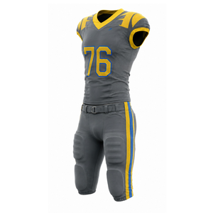 Service de conception personnalisée gratuit pour maillots de football américain en mesh, t-shirts pour supporters, ensemble de maillots de football américain à col en V - Product Image 6