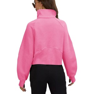 Sweat-shirts pour femmes de style nouveau, de haute qualité, pour l'hiver, avec logo personnalisé imprimé sur le devant, 100% coton, vente en gros, coupe classique - Product Image 2