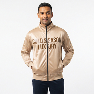 Veste de survêtement personnalisée pour hommes, vente en gros, entraînement sportif, 100% polyester, veste imprimée, fabricant, col montant, vestes de survêtement imprimées - Product Image 6