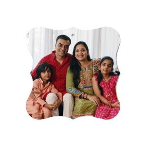 Adornos de decoración navideña de sublimación en blanco hechos a mano de MDF y acrílico de calidad superior a precio de fábrica de proveedor indio - Product Image 1