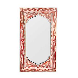Espejo de Pared Redondo Moderno Hecho a Mano, Ecológico, con Marco de Incrustaciones de Hueso, Decorativo para el Hogar, Decoración de Pared Interior Moderna - Product Image 1