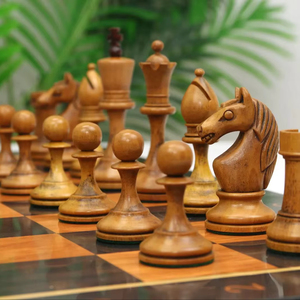 Échiquier Rectangulaire Rustique Poli Écologique ILAHI 100% Fait Main en Bois Pur Style Animalier/Amoureux Taille Personnalisée - Product Image 1