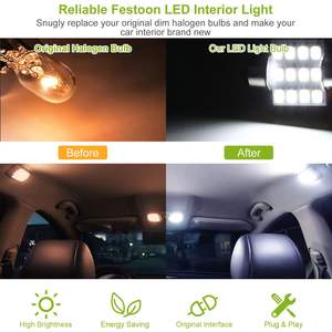 13 Bombillas LED T10 de 31mm, Luces LED para Interior de Automóvil, Luces de Mapa, Luces de Matrícula, Luces Laterales de Maletero, Iluminación Interior de Automóviles - Product Image 6