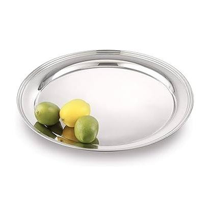 Bandeja Redonda Moderna de Acero Inoxidable 304, Gruesa, en Varios Tamaños, para Frutas, Pasteles, con Logotipo Personalizado, para Uso Doméstico, Venta al Por Mayor - Product Image 2