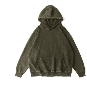 เสื้อฮู้ดโอเวอร์ไซส์สีชมพูแบบกำหนดเองได้ ผ้าฝ้ายฟลีซ ยูนิเซ็กซ์ สีพื้นลำลอง มีกระเป๋าจิงโจ้ เหมาะสำหรับใส่ในฤดูหนาว ลายพิมพ์ 3 มิติ - Product Image 3