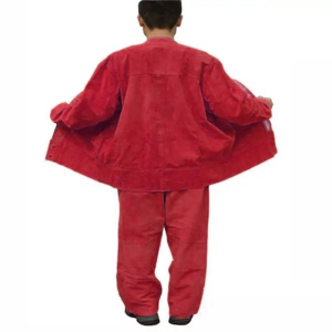 Traje de Soldadura de Cuero Vacuno de Primera Calidad, Protección Corporal Industrial, Resistente al Calor, para Soldadores - Product Image 2