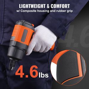 Llave de Impacto Neumática de Alto Torque de 1/2 Pulgada, Ligera, 4.6 Libras, 1400 Libras-Pie, Pistola de Impacto Metálica con 11 Accesorios - Product Image 4