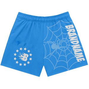 Mens 180 GSM Double <b>Layer</b> Mesh Shorts Premium Polyester Fabric Green Black White Panel Basketball Style Custom Logomen's shorts - Product Image 2