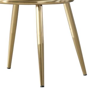 Set Moderno di 2 Sedie da Pranzo in Pelle PU con Gambe in Metallo Dorato e Legno di Faggio per Sala da Pranzo o Cucina - Product Image 5