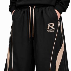 <b>Men's</b> Casual Cargo <b>Harem</b> <b>Pants</b> Mid Drawstring Elastic Medium Wash Breathable Quick Dry Lightweight Polyester/Cotton High Quality - Product Image 4
