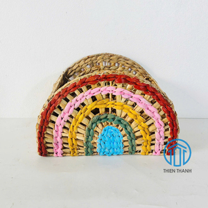 Colorful Hyacinth <b>Rainbow</b> Shaped Toy Storage Basket Colorful Kids Nursery Organizer Cute <b>Decorative</b> Woven Basket Children <b>Room</b> - Product Image 4