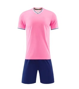 Ensemble de maillot de football pour homme, blanc et noir, à blocs de couleur, manches courtes, polyester respirant, coupe régulière, col rond, taille élastique - Product Image 2