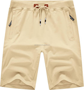 Shorts Bermuda décontractés pour hommes, couleur unie, avec cordon de serrage à la taille et poches latérales, design tricoté, personnalisez vos propres shorts - Product Image 6