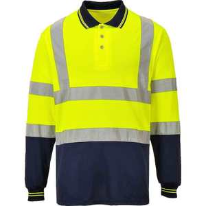 Camiseta Polo de Poliéster Reflectante de Alta Visibilidad, Manga Corta, Uniforme de Trabajo para Hombre, Secado Rápido, Transpirable, para Construcción - Product Image 3