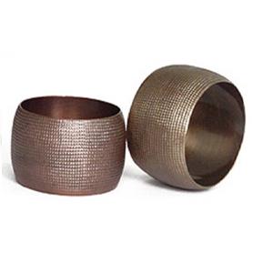 Porte-serviettes en aluminium martelé argenté, design moderne, écologique, durable, pour hôtels de luxe, mariages, décoration de table, vente en gros - Product Image 2