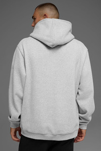 Pull-over oversize vierge en coton épais, style streetwear, basique, personnalisable, pour impression et broderie, fabricant de sweats à capuche - Product Image 2