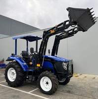 Tracteur agricole Lovol 1304 4x4 bleu à transmission par engrenages haute productivité