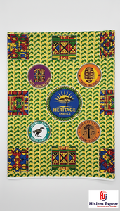 Tela de Algodón Estampada con Cera Africana Personalizada OEM, Ankara Kitenge para Grupos Religiosos, Escuelas, ONG, Promociones, Proyectos de Festivales - Product Image 4
