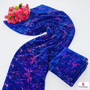 Tissu en velours imprimé feuille d'aluminium de haute qualité, multicolore, pour vêtements de mode, textiles de maison, fabricant de tissus sur mesure OEM ODM - Product Image 4