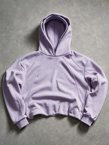 Sudadera con Capucha Personalizada de Lujo para Hombre, Estilo Básico, Corte Recortado, Casual, Holgada, Doble Capa, Mezcla de Algodón y Felpa - Product Image 2