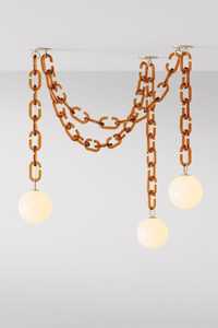 Minimalist Resin Link Chain <b>Decorative</b> Display Sculpture Luxury Resin Link Chain Home Accent <b>Decoration</b> - Product Image 3