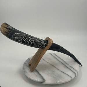 ฮอร์นอินเดียทำจากเขาควายขัดไวกิ้งสำหรับงานฉลอง - Product Image 3