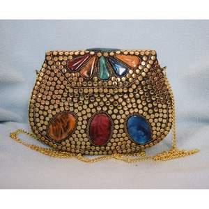 Bolso de Fiesta de Metal Antiguo para Mujer, Artesanía en Metal para Mujer - Product Image 3