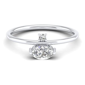 Anillos de Compromiso de Plata de Ley 925 con Moissanita VVS, Precio de Fábrica REYES, Regalos de Aniversario de Oro de 14K Originales, Joyería - Product Image 1