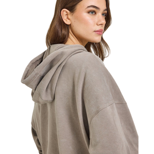 Sudadera con Capucha de Forro Polar para Mujer, Informal, de Manga Larga, Cálida y Cómoda, Ropa Deportiva para Uso Diario, Ropa Personalizada OEM ODM - Product Image 5