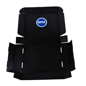 Offre Spéciale – Boîtes en Carton Ondulé Pliables Noires Personnalisées, Robustes, Écologiques et Recyclables avec Gaufrage pour Expédition et Envoi Postal (Vente en Gros) - Product Image 4