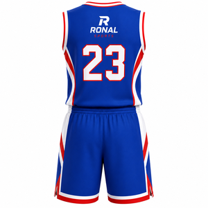 Uniforme de Baloncesto Multicolor, Ropa de Baloncesto Personalizada, Último Diseño, Uniforme de Baloncesto Personalizado de Calidad 100% Poliéster - Product Image 2