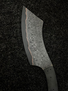 Cuchillo de Cocina NFI-CBB-09 de FRIEND INDUSTRIES, Hecho a Mano, Forjado en Acero de Damasco y Cobre, Hoja en Blanco, 6-7.9 Pulgadas, Venta al Por Mayor - Product Image 3