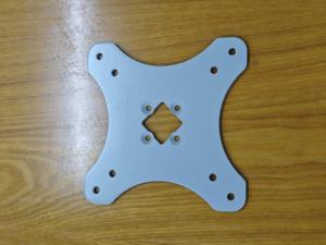 Plaque de support en acier CNC sur mesure, revêtement poudré, base de montage pour équipement de présentation de machines, applications industrielles 300x200x20mm - Product Image 5