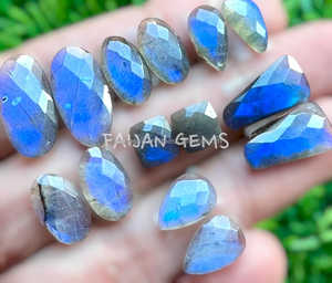Cabochon de Labradorite bleue de haute qualité lisse jolis bijoux en pierre naturelle en vrac prix compétitif fait à la main - Product Image 2