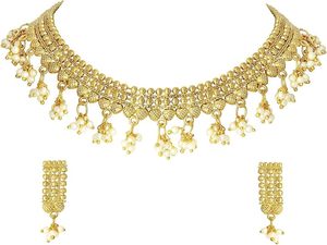 Dreamidea 18K Gold Plated Stainless Steel Jewelry Set for Women Chunky Trendy Engagement Party Wedding <b>Gift</b> Necklace Earrings - Product Image 6