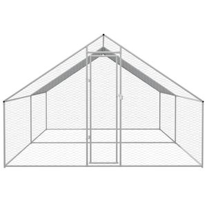 Gabbia per pollo in acciaio zincato da esterno 9'10 \ "x13'1 \" x6'6 \ "per alloggiamento animali - Product Image 2