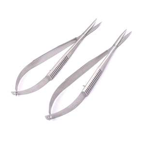 Professional 12.5CM Super Sharp Curved Russian Nail Cuticle Micro Scissors Stainless Steel Manicure Beauty Tool By Dentavex - Product Image 1