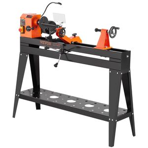 1 HP 750W tornio lavorazione del legno Stand a velocità variabile continuo 700-2600 RPM 13.78X37.8 legno tornio attacco copia luce esagonale - Product Image 1