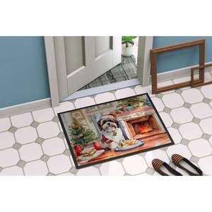 New Lhasa Apso Christmas Cookies <b>Doormat</b> 18H X 27W Indoor/Outdoor Non-Slip Low Pile Rug Washable Front Door Entryway Mat - Product Image 4