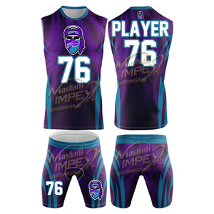 เสื้อฟุตบอลอเมริกัน 7v7 แบบซับลิเมชั่นสั่งทำพิเศษสำหรับเด็ก คุณภาพสูง ทันสมัย ดีไซน์โดดเด่น ทรงหลวม สีสันตัดกัน ลายธงชาติ สำหรับทีมกีฬา - Product Image 4