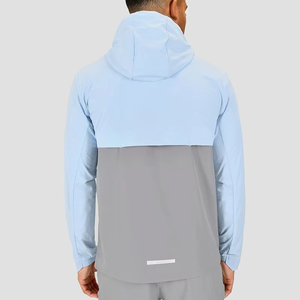 Chaqueta Cortavientos Impermeable Deportiva Casual con Capucha de Poliéster, Chaqueta con Cremallera para Exteriores con Logotipo Personalizado - Product Image 6