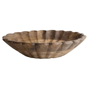 Nouveauté : Bol de service en bois d'acacia de forme personnalisée, fait main, écologique, pour salades et fruits, vaisselle décorative - Product Image 1