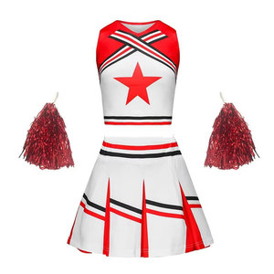 Uniformes de cheerleading en gros pour filles, légers, couleur personnalisée, tissu en spandex et polyester, respirant, extensible, confortable - Product Image 5