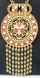 Colección Africana 4GRM Dubai, Chapado en Oro de 24K, Nuevos Diseños Árabes, Piedras Sintéticas Azules y Blancas, Gran Venta, Nuevo con Descuento - Product Image 4